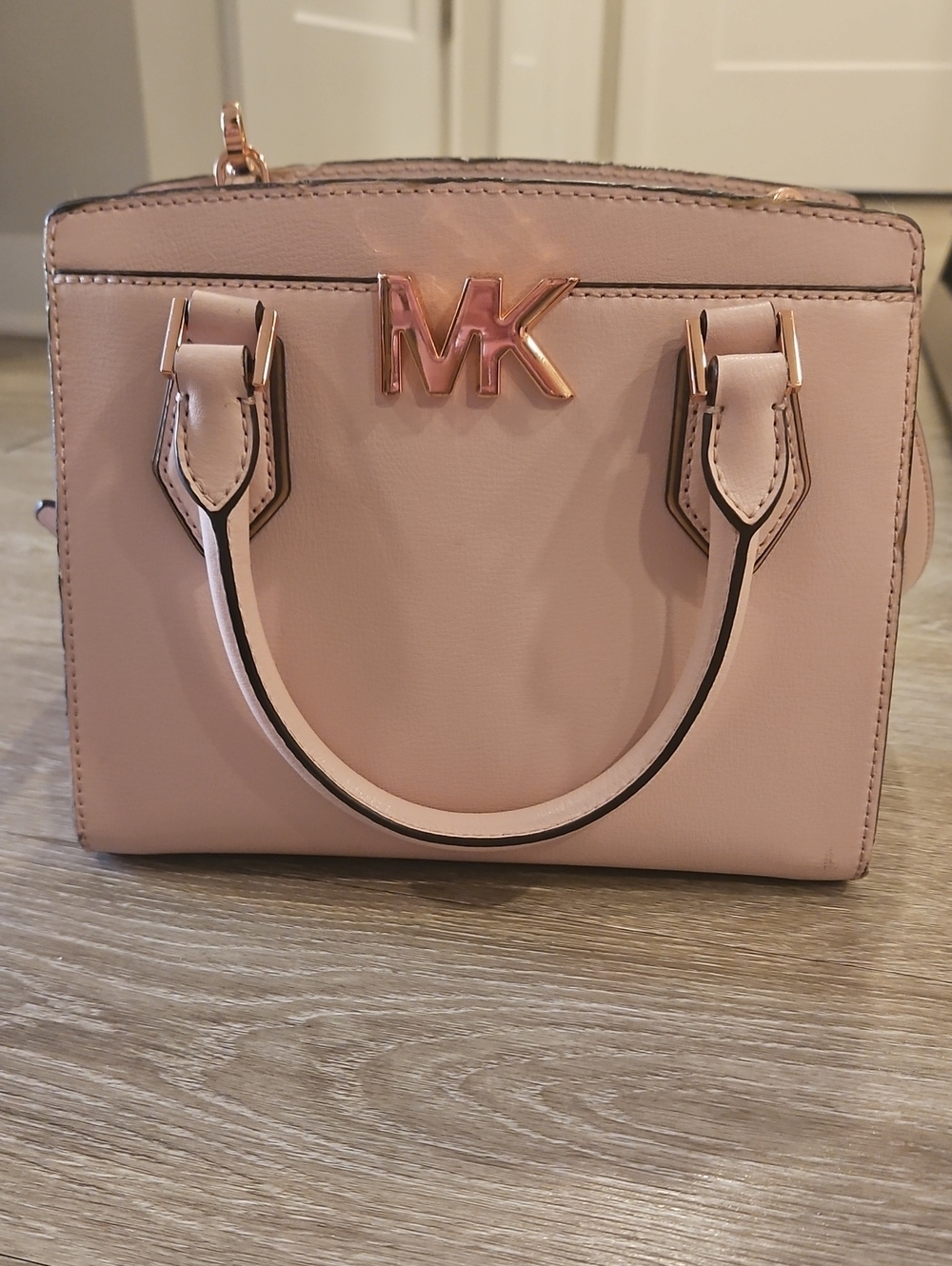 Michael Kors Blush Pink Saffiano Mini Crossbody Satchel